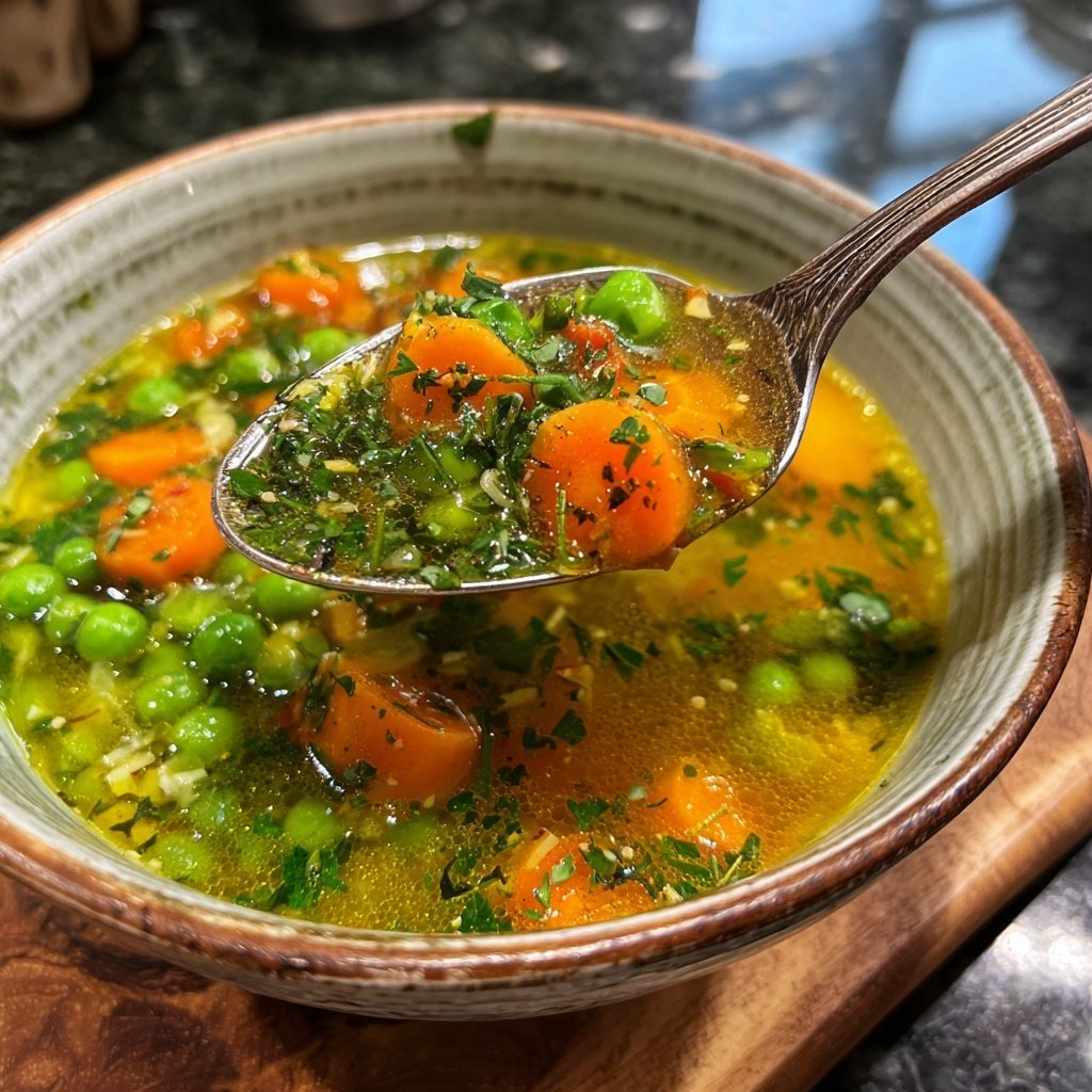 Spring Vegetable Soup With Lemon