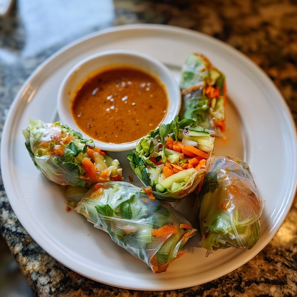 Super Bowl Veggie Spring Rolls