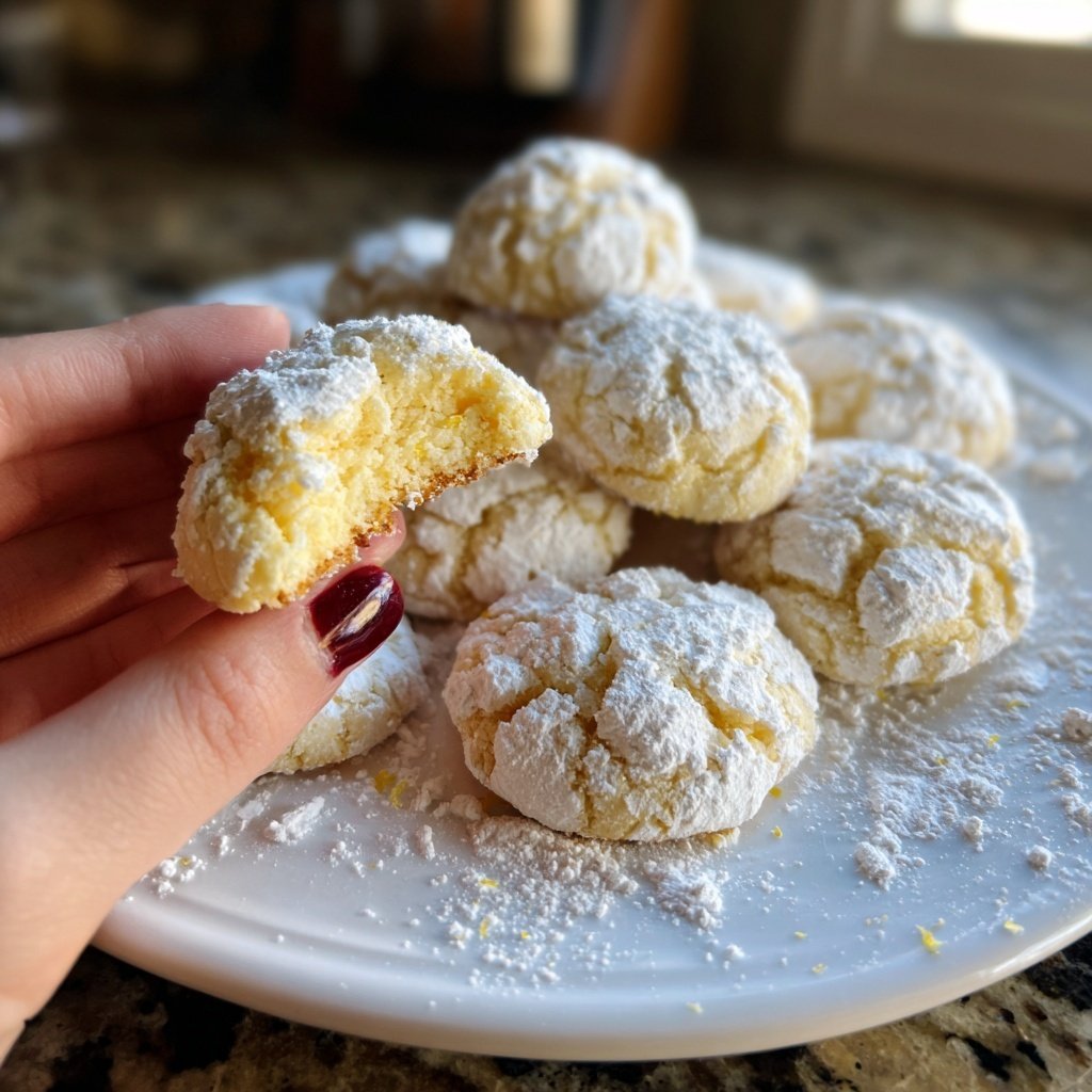 Lemon Crinkle Cookies - Herbs & Flour