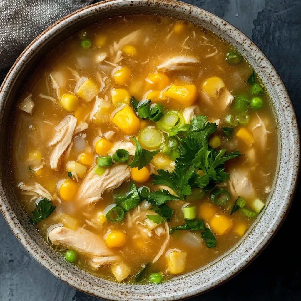 Chinese Chicken and Corn Soup (Gluten Free Options)