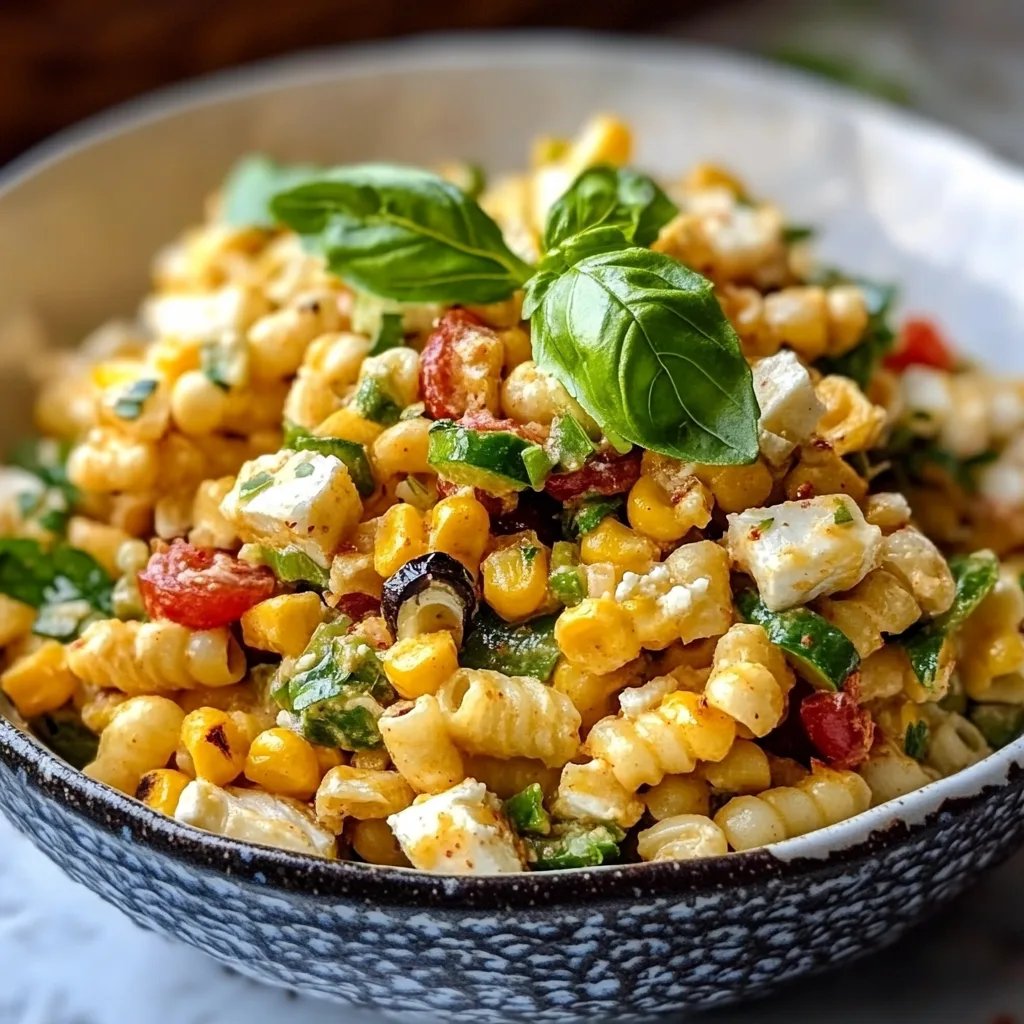 Healthy Street Corn Pasta Salad