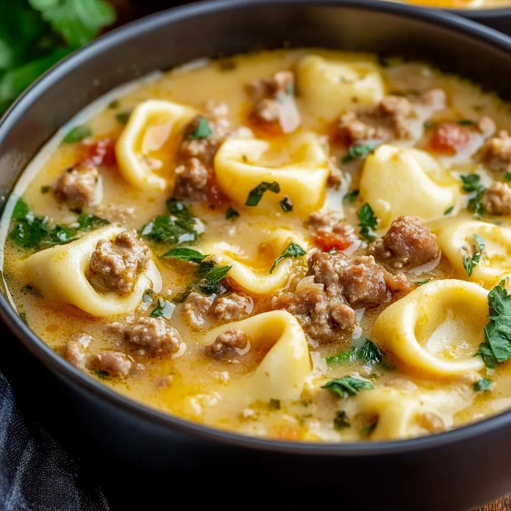 Sausage Tortellini Soup