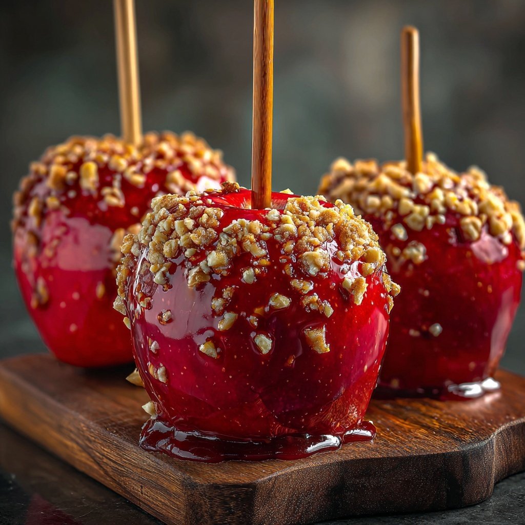 Caramel Red Candy Apples