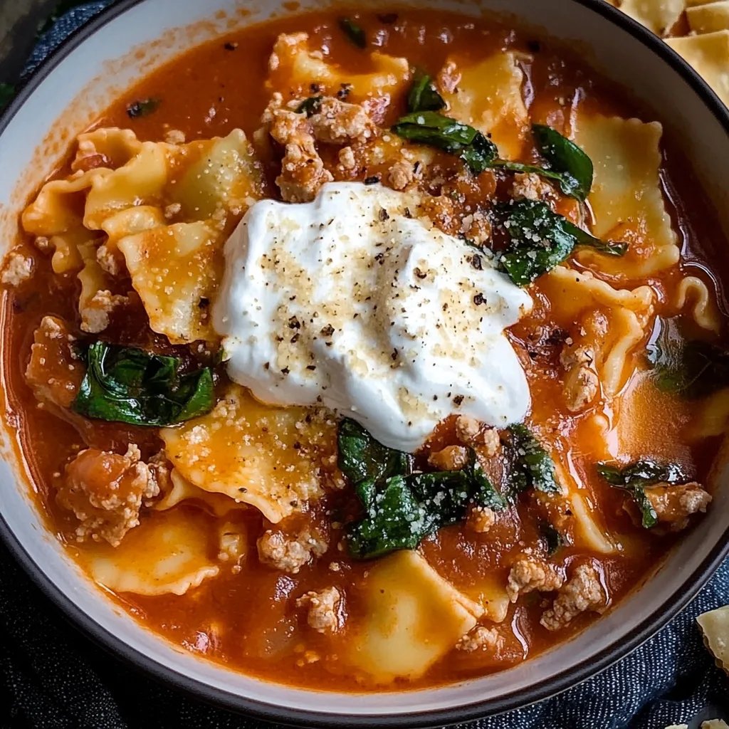 Best One-Pot Lasagna Soup
