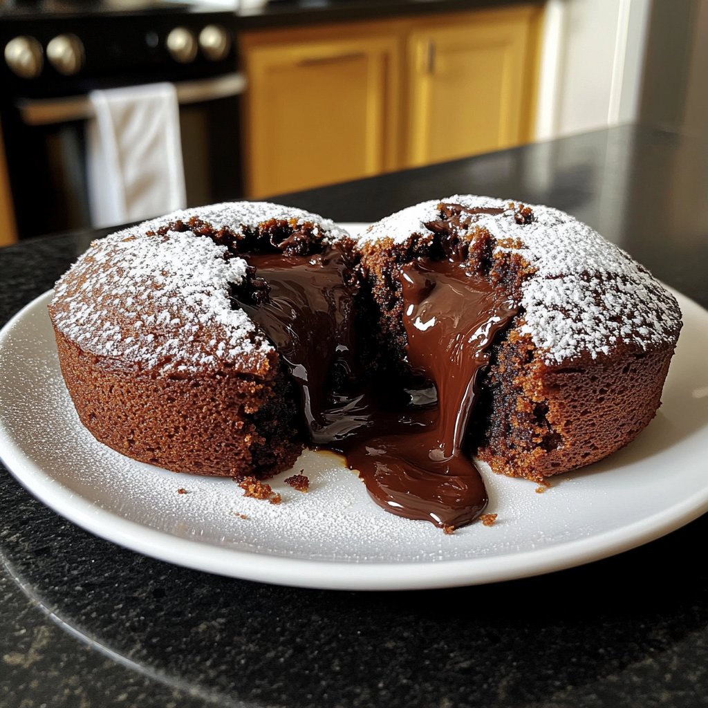 Dark Chocolate Lava Cakes
