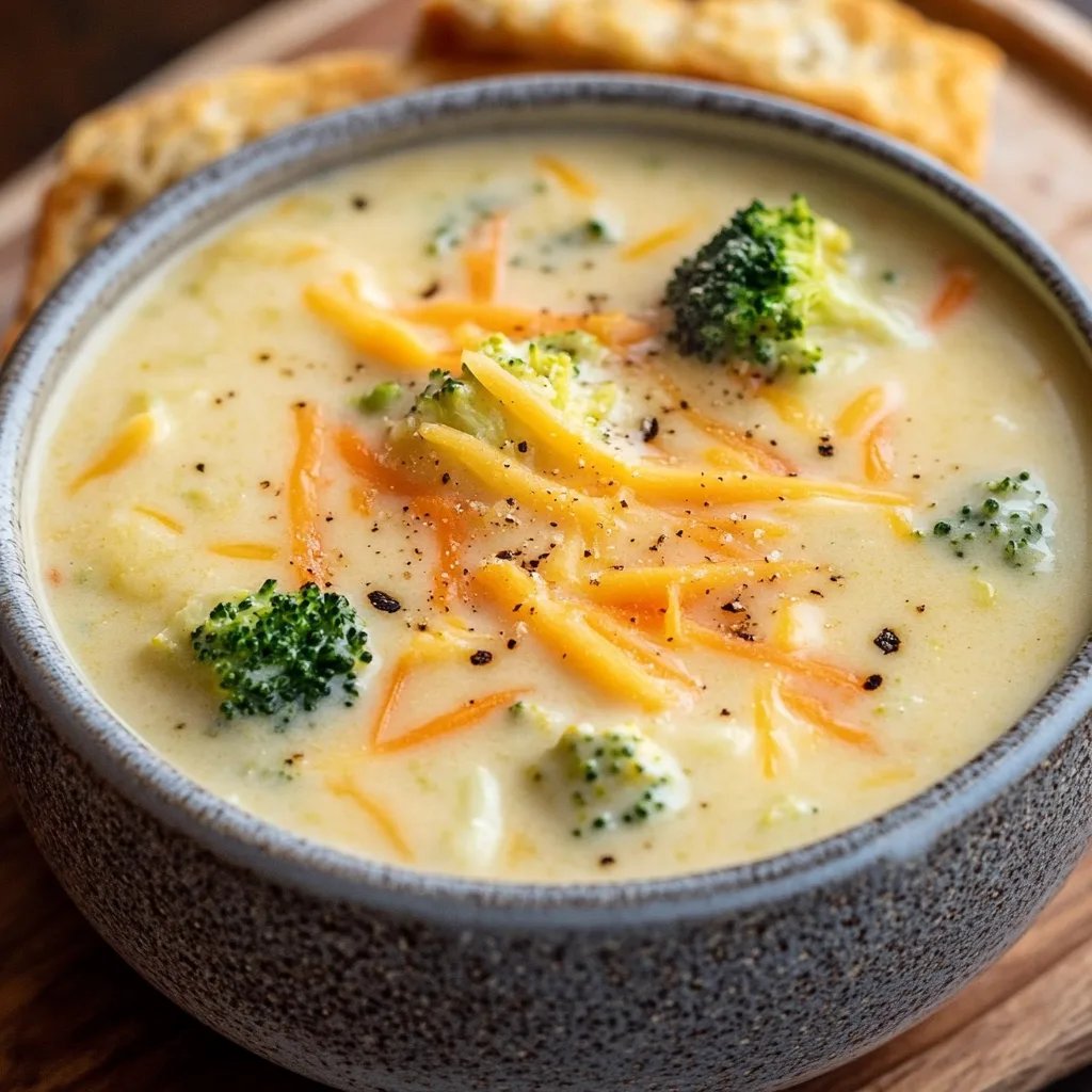 Creamy Panera-Style Broccoli Cheddar Soup