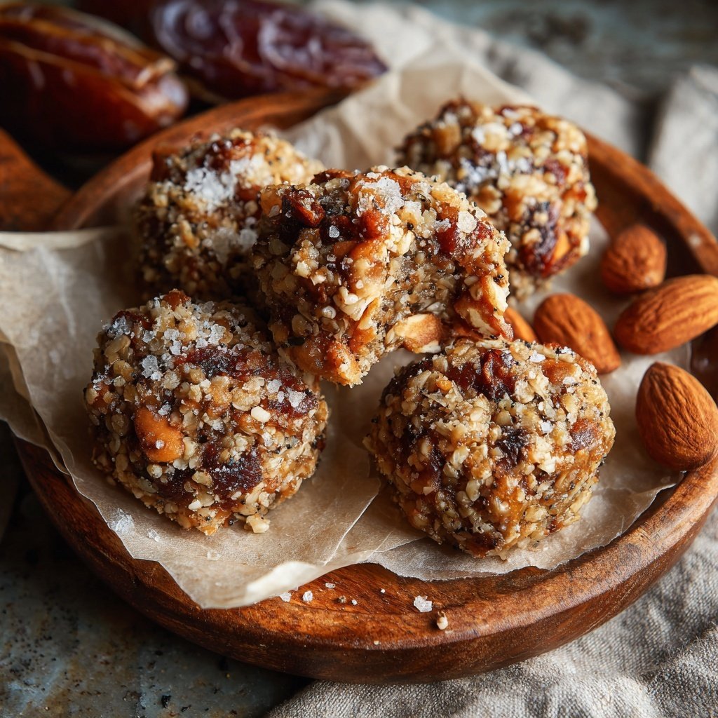 Healthy Almond Date Snack Bites