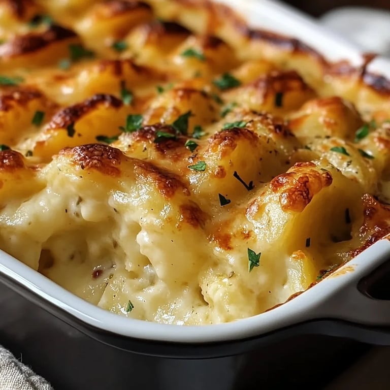 Cheesy Au Gratin Potatoes (The Best Thanksgiving Potatoes EVER!)