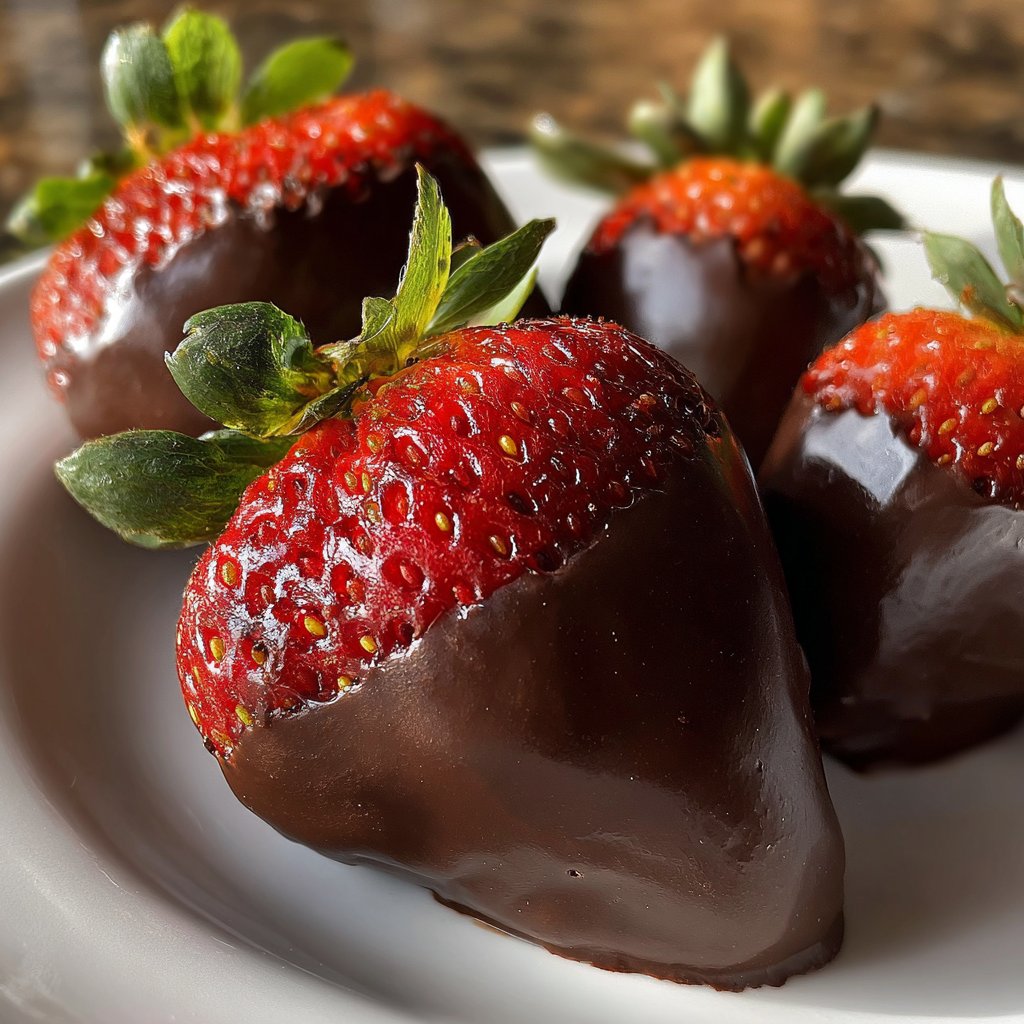Easy Chocolate Dipped Strawberries