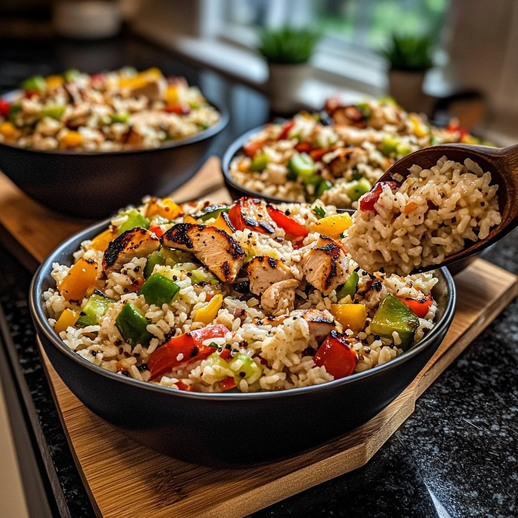 High Protein Rice Bowls