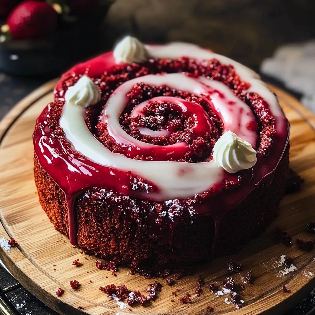 Heavenly Red Velvet Cinnamon Rolls