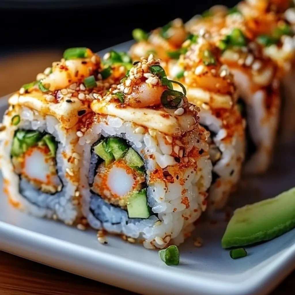 Spicy Shrimp Sushi Stacks