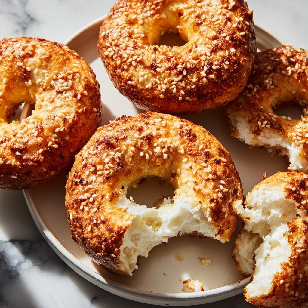 Air Fryer Yogurt Bagels
