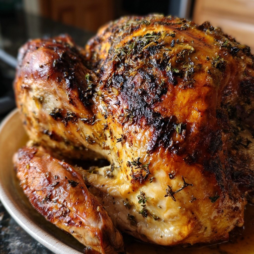 Seasonal & Festive Thanksgiving Herb Stuffed Turkey