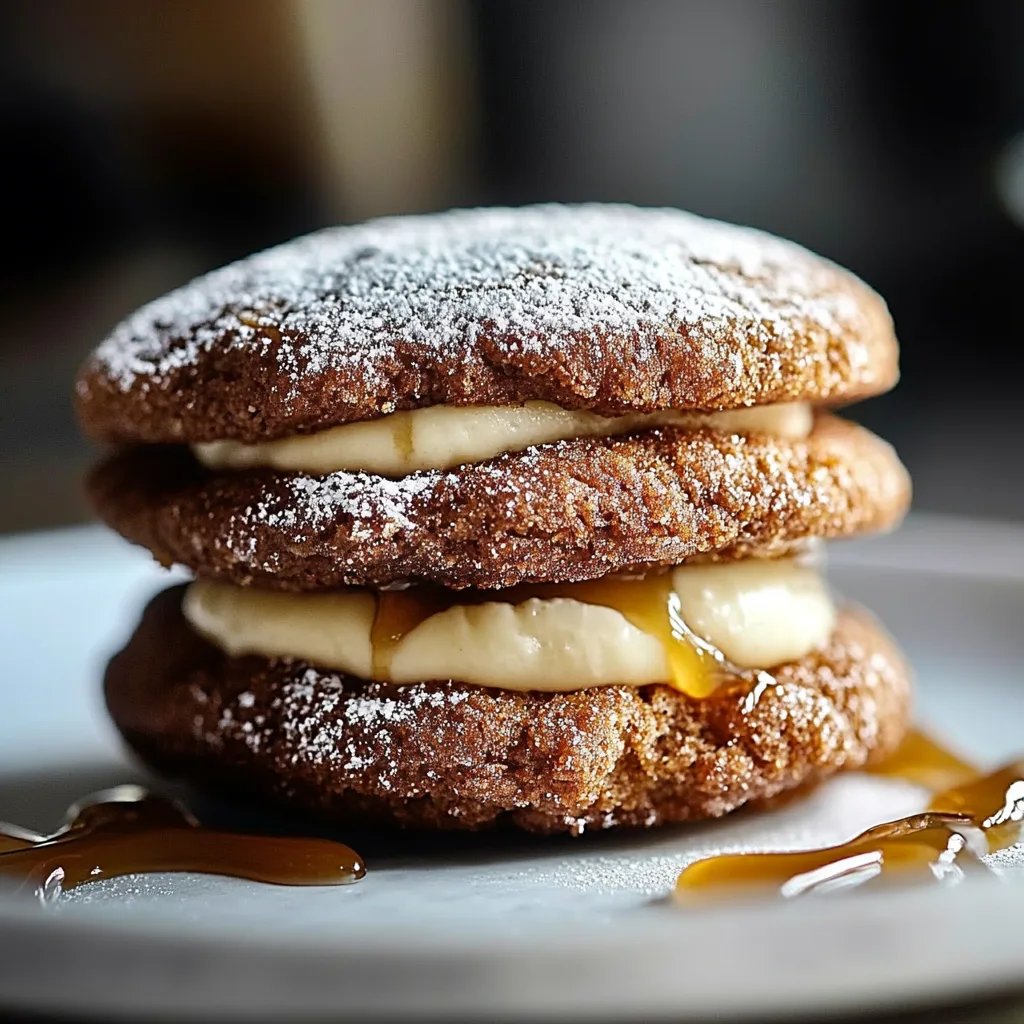 Apple Cider Whoopie Pie Cookies with Caramel