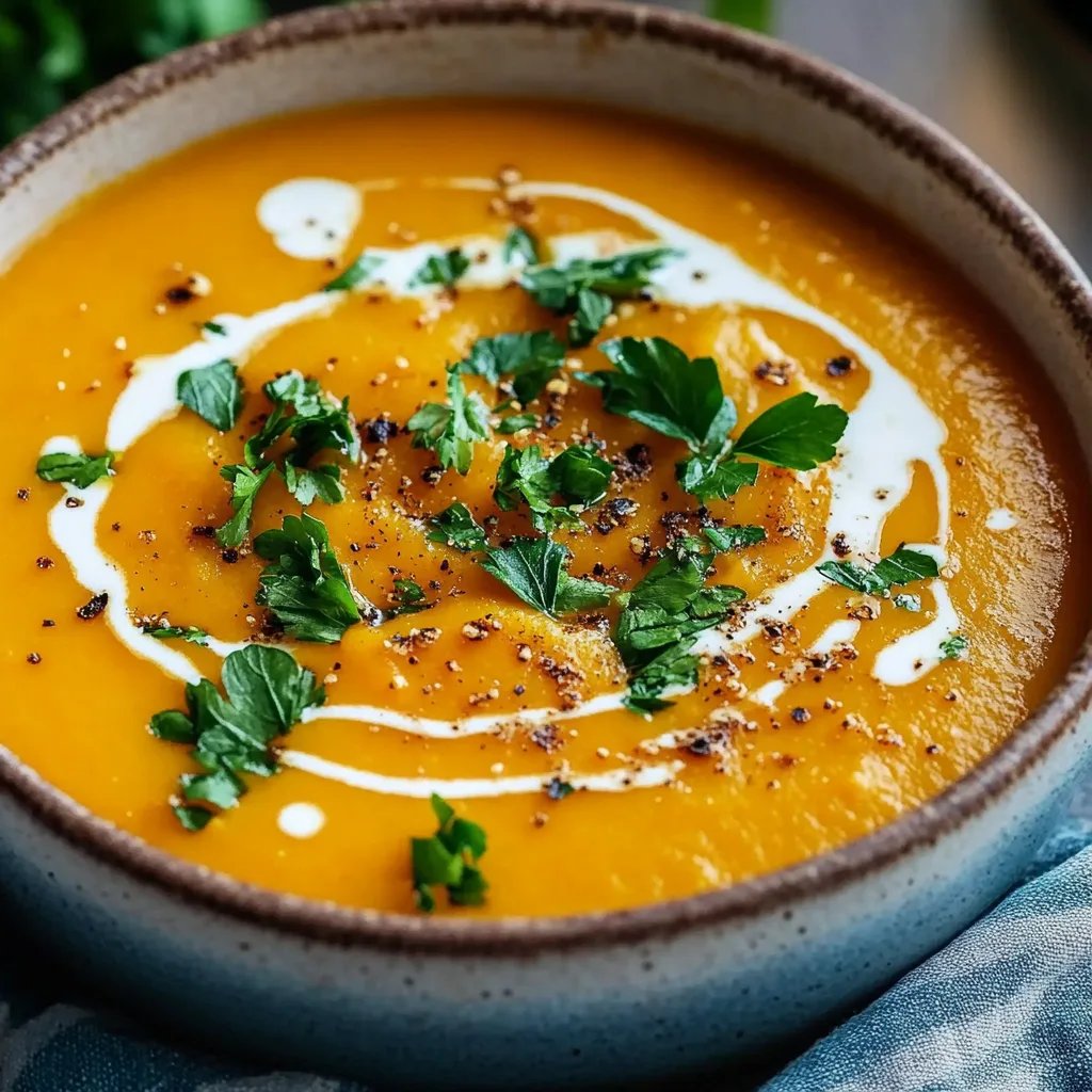 Spicy Butternut Squash Sweet Potato Soup