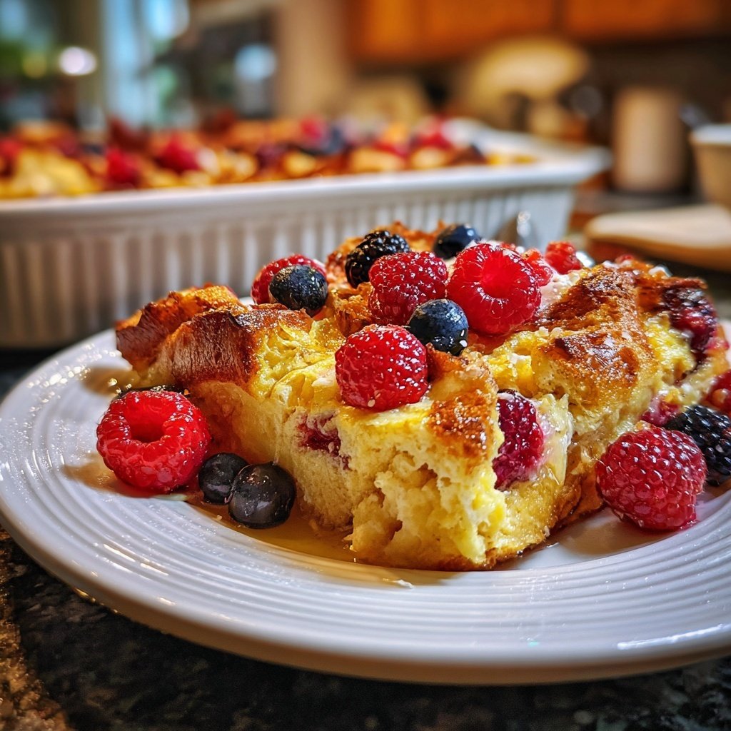 Baked French Toast Casserole With Berries